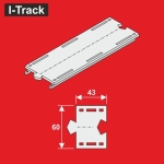 Hacker-Model HCT9716 - TT - Gerade Segment, 1-gleisig, 43 x 60 mm (6 Stück)